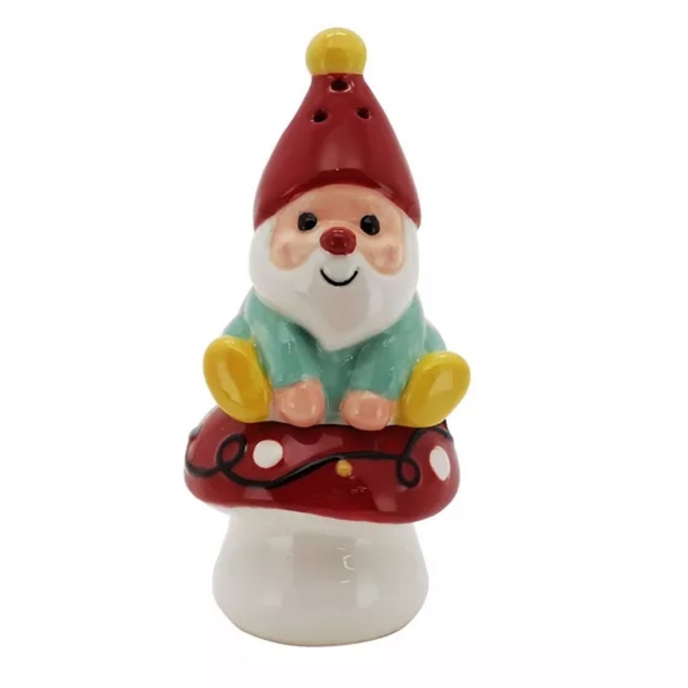 St. Nicholas Square Gnome & Mushroom salt and pepper shaker set